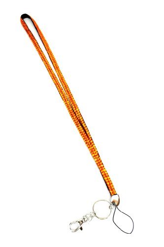Colored Rhinestone Lanyards with ID Badge Holder & Key Chain Attached || Perfect for Nurses, Doctors, Lawyers, Gifts, Students and Anyone Else Who is Required to Wear an ID Badge or Simply us as a Rhinestone Keychain (REGULAR BROWN)