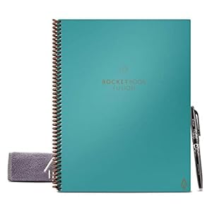 Rocketbook Fusion Smart Reusable Notebook – Calendar, To-Do Lists, and Note Template Pages with 1 Pilot Frixion Pen & 1…