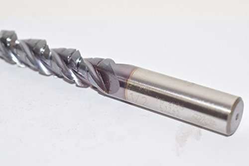 Image of YG-1 67515 HSS Speed Freek End Mill, T15, 3 Flute, 42 Degree Helix, Long Length, Roughing for Aluminum, Square, Uncoated Finish, 4 inch Length, 1 /2 inch