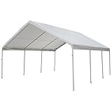 King Canopy Replacement Drawstring Cover 18-Feet by 20-Feet, fits 17-Feet 9-Inch by 20-Feet A-Frame, White