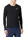 Nike M NK DF UV Miler Top LS Sweatshirt Mens, Black/Reflective Silv, S