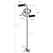 Power Mixer Pneumatic Agitator Clamp-On Drum Agitator Industrial-Grade Pneumatic Shaker Paint Stirring Tool，Stainless Steel Handheld Pneumatic Paint Mixer, Drum Agitator Stirrer Tool for Eff