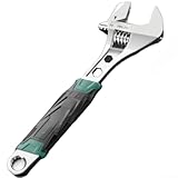 ZMdooreasy Set di chiavi regolabili resistenti in acciaio al cromo vanadio di grado industriale, con impugnatura antiscivolo e rivestimento antiruggine per riparazioni automobilistiche (200 mm)