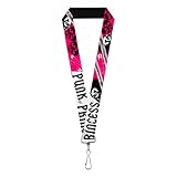 Lanyard Punk Princess Zippers Skulls
