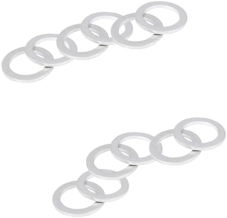 (12pcs) 6pcs Transmission Fluid&6pcs Rear Differential Oil Drain Plug Washer Gasket Seal -20mm+18mm,OEM PN Part# 94109-2000&90471-PX4-000,Replacement for Hon-da ACU-ra Civ-ic Acc-ord Odys-sey Fi-t
