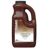 TABASCO® Brand Chipotle Pepper Sauce, Medium Hot Sauce, Bulk Plastic Jug, Smoky & Smooth, Perfect for Large Recipes, Great for Marinating or Grilling Meats & More, 64 Fl Oz (Pack of 1)
