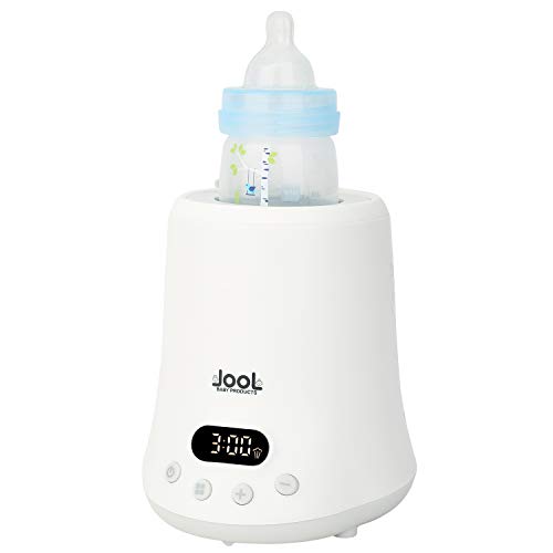 Image of Baby Bottle Warmer - Quick Heating & Keep Warm Mode, Digital Display, Time Chart on Warmer, Heats Milk, Breast Milk, Formula, Juice, Fits Most Standard Bottles - Jool Baby