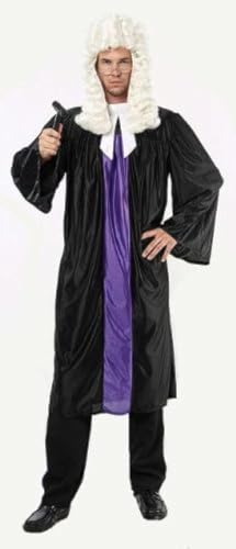 Judge Peignoir & Col Costume Déguisement - Taille Unique