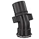 febi bilstein 44986 Kühlwasserflansch , 1 Stück, Schwarz