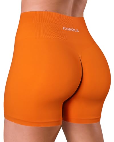 Image of AUROLA Dream Collection Women Workout Shorts High Waist Gym Shorts, Scrunch Butt Seamless Athletic Shorts