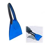 Doyime スノースクレーパー アイススクレーパー 車用雪かき 小型 軽量 便利 省力 滑り止めハンドル 除雪 霜取り 自動車用 フロントガラス 冷凍庫 多機能 ブルー