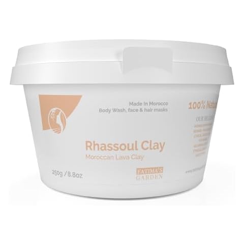 Fatima's Garden Rhassoul Clay - Natural Detox Clay for Skin & Hair, 250g Cover