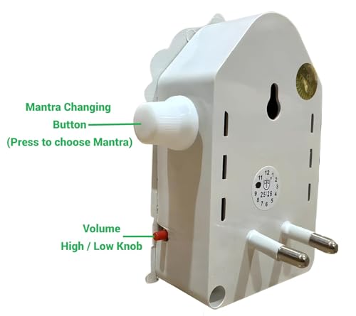Image of 7-in-1 Hindu Mantra Chanting Box | Hanuman Chalisa, Gayatri Mantra, Maha Mrityunjaya & Om Namah Shivaya Jaap | Continuous Spiritual Audio Player for Meditation, Home, and Office