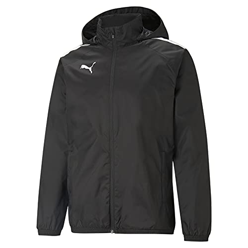 Chaqueta PUMA Teamliga All Weather negra chubasquero de fútbol transpirable hombre