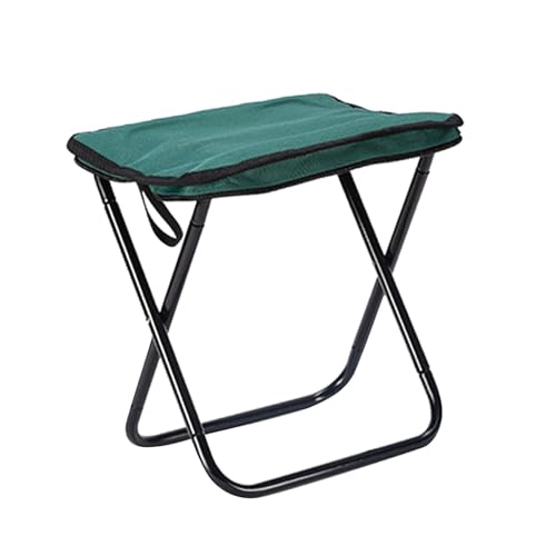 Perfeclan Tabouret de Camping, Petite Chaise Pliante, Repose-Pieds léger, Tabouret de pêche pour Patio extérieur, randonnée, Jardin, Petits tabourets, Vert