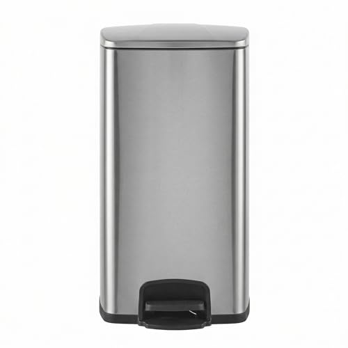 Caneca de Basura Rectangular Acero Inoxidable 8 Galones miniatura 4