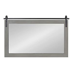 Kateandlaurelcatesfarmhousehorizontalwoodframedwallmirror40x26graybarndoorinspiredrusticmirrorsforwall Urban Country Home Decor Kate and laurel cates farmhouse horizontal wood framed wall mirror 40 x 26 gray barn door inspired rustic mirrors for wall urban country home decor