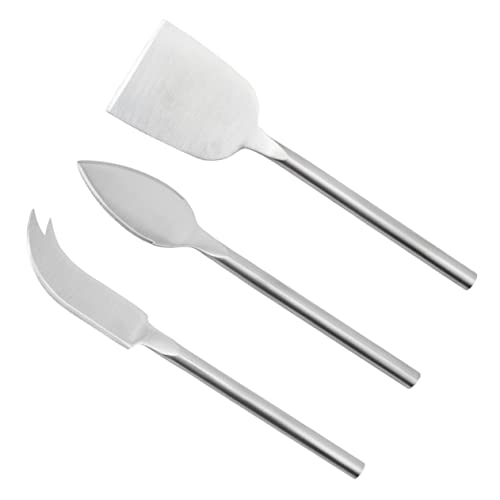 Cabilock 3-piece Cheese Knife Set Stainless Steel Spreader Fork Spatula Charcuterie Board Accessories
