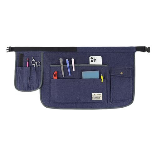 Tablier de jardin léger 75-130 cm ajustable avec poches de travail et cuisine