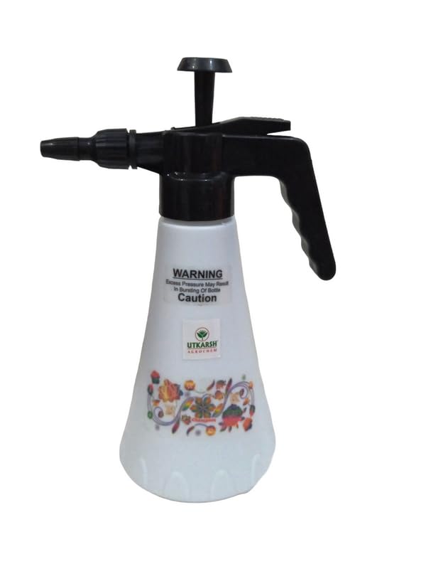 Utkarsh Garden Bottle Sprayer White 1 Liter Plant Spray Bottle for Herbicides, Pesticides