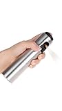 Shul Essentials Cooking Oil Sprayer for Kitchen, Grill / Pan Greaser, Salad Dressing Mister, Refill Olive Canola Vegetable Coconut Vinegar, NonAerosol Clog Free Pressure Pump Dispenser Stainless Steel