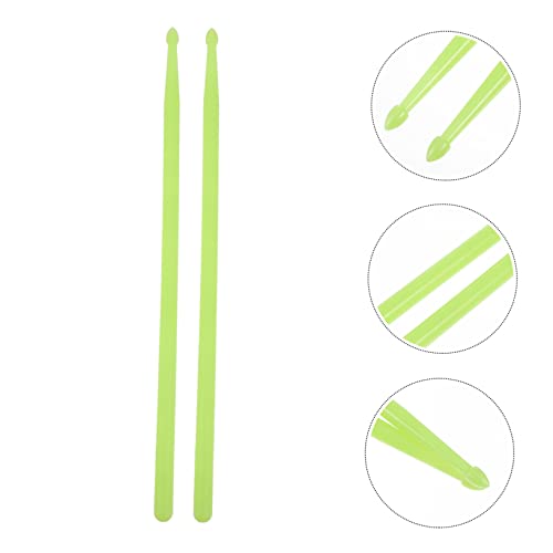 Baquetas de Nylon Fluorescentes Verdes 2 Pzas miniatura 2