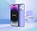 HTXWXJC Phone Case for Oppo Reno12 F Case, Oppo Reno12 FS Case Shockproof Flexible Bumper TPU Soft Case Flower Pattern Phone Cover for Oppo Reno12 F Purple Flower