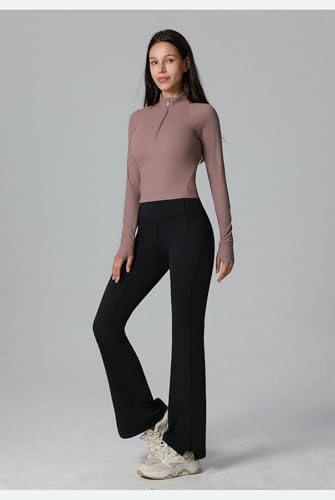 Evita rozaduras con la ropa de yoga para mujer elástica con media cremallera 5