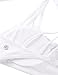 CRZ YOGA Naked Feeling Cross Back Sports Bras for Women - Strappy Back Padded Medium Support Wireless Gym Cami Workout Yoga White Medium