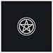 TAROT CLOTH PENTACLE BLACK TP02