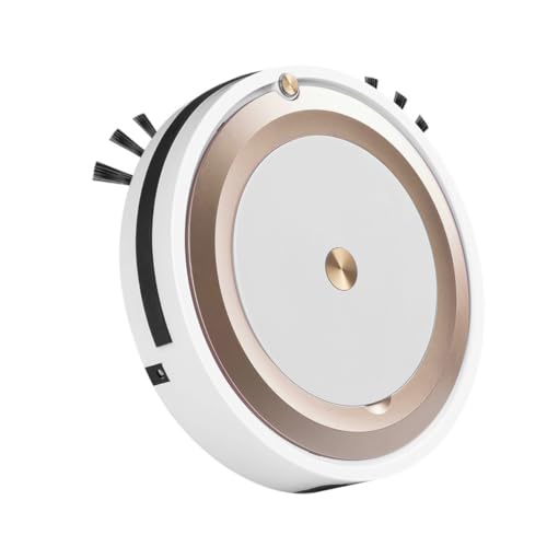 ULDIGI Robot Aspirador Inteligente Multifunción Suelos Control por Móvil Bajo Ruido Batería de Larga Duración para Pelo de Mascotas y Polvo Color Dorado