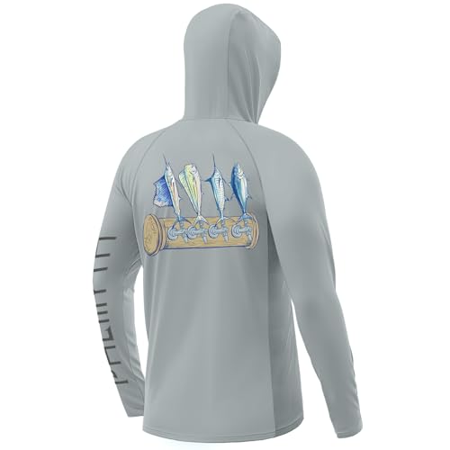 Image of Palmyth Fishing Shirts for Men Long Sleeve UPF 50+ Sun Protection Hoodie