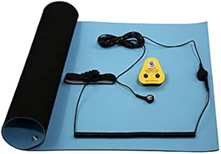 Anti-Static ESD Grounding Protection Kit for Computers, Laptops, Gaming Consoles and Mobile Phones (Blue, 500 x 400 mm)