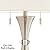 360 Lighting Rachel Modern Art Deco Table Lamps 28" Tall Set of 2 Concave Column Hourglass Silver Metal White Drum Shade for Living Room Bedroom House Bedside Nightstand Home Office Reading