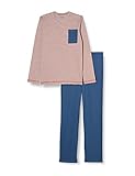 Hoher Wohlfühlfaktor Schiesser Jungen Langer Schlafanzug-Organic Cotton Pyjamaset, grau, 176