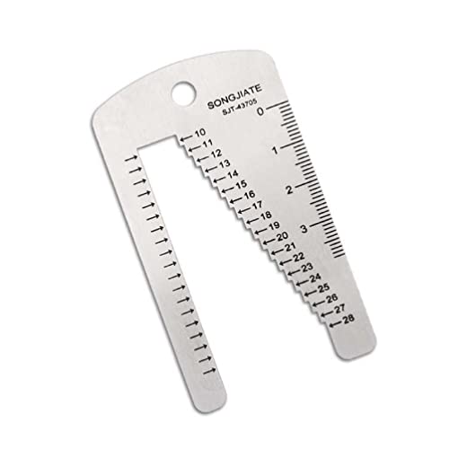 Watchband Ruler Stencil Template Measuring Tool For Watch Band Bracelet Belt Stainless Steel Leather Craft Watch Repair Watchband Ruler For Watch Band Bracelet Belt Stainless Steel Leather Craft Watch