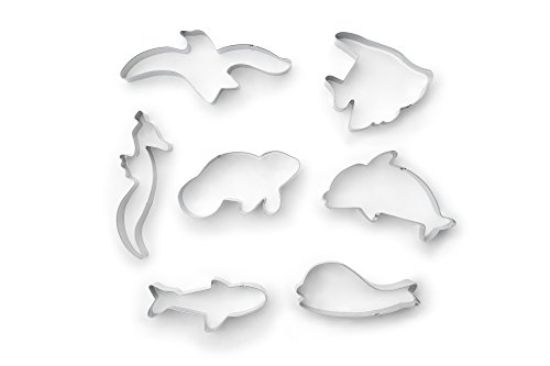 Fox Run Marine Life Cookie Cutters, 1 X 3.75 X 3 Inches, Metallic #TOP2