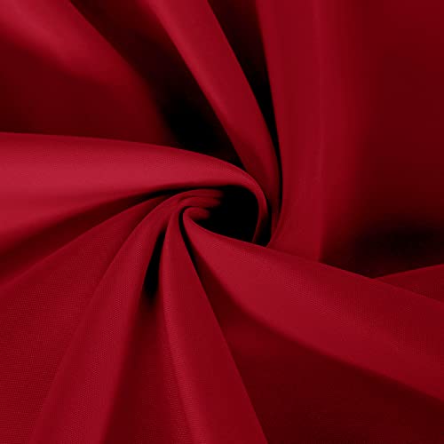 Image of sancua 2 Pack Red Tablecloth 54 x 54 Inch, Stain and Wrinkle Resistant Square Table Cloth - Washable Polyester Table Cover for Dining Tables, Buffet Parties and Camping