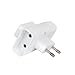 DEBFLEX Rallonge Electrique - Prise Electrique - MultIPrise Electrique - Prise MultIPrise - Adaptateur MultIPrise - TrIPlette lectrique - TrIPlite 2P 6A Laterale+EclIPse Blanc Vrac 714780
