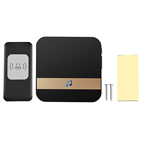 Swiixxer Control remoto inalámbrico timbre de puerta 300 m remoto automático timbre de llamada inteligente electrónica impermeable campanas inteligentes accesorios para el hogar (enchufe europeo)