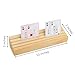 Set of 2 Wooden Playing Card Holders - 4 Tier Card Rack Deck Stand For Adults, Seniors - Hands Free Card Display Tray Game Organizer for Canasta Bridge Poker Uno Go Fish, Family Strategy Card Night