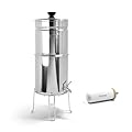 ProOne Big+ Gravity Water Filter System - High Capacity Countertop Stainless Steel Water Filter Dispenser - IAPMO Certified to Reduce Lead, Total PFAS, Microplastics, Chlorine Taste & Odor