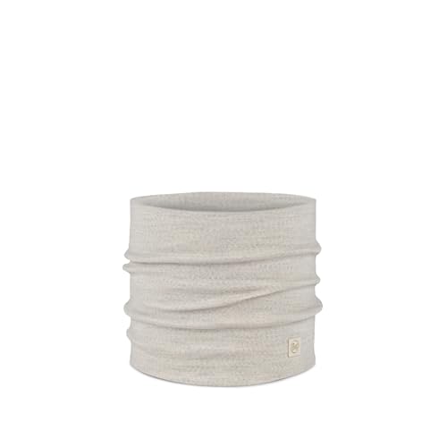 Buff| Schlauchschal Merino Heavyweight Multifunktionaler Schal 100% Merinowolle Wandern Outdoor Nachhaltig Leicht Dick Männlich Weiblich Einheitsgröße Weiß