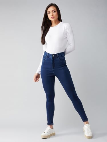 Image of Dolce Crudo Distressed High Rise Skinny Jeans for Women