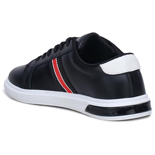 Image of ATHCO mens Milan Sneaker|Memory Foam Comfort|Laceup|Casual Shoes for Men|Soft Trendy Shoes For men|Fashion Sneaker|Genz|Millennials|Alpha|Footwear|Lightweight|EasyCare|Comfortable|Dailyuse|Extrasoft|SlipResistant|Durable|EasyCare|Shoes For Men's & Boy's