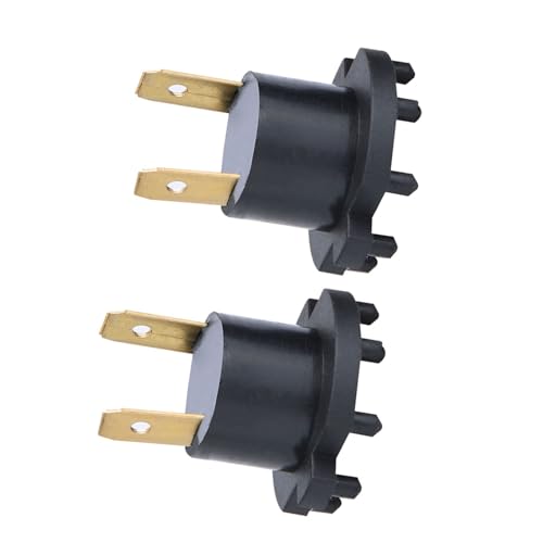 Par de portalámparas para faros delanteros Dyocoag B28V510, duraderos, 2 unidades, color negro, 3,5 ER6-F SL1000 Falco