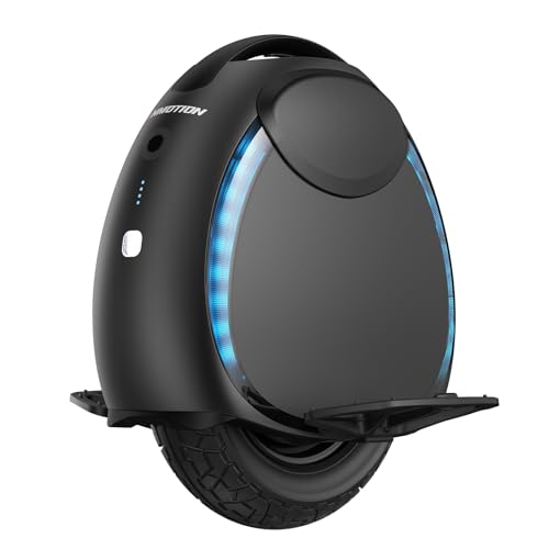 INMOTION V6 Electric Unicycle: UL2272 Certified 27.6lbs Lightest EUC, 18.6mi Range & 1000W Motor - Self-Balancing Scooter for Adults Teens Commuting