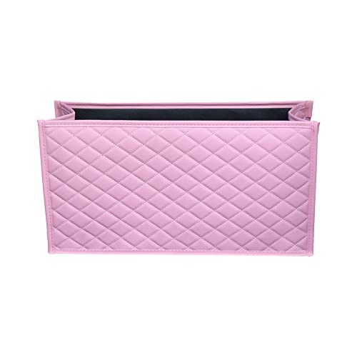 Ergocar Car Trunk Storage Organizer, Portable Collapsible Car Storage Box with Lid, Bottom Reinforcement, Leather Truck Boot Tidy Organiser Fits Small Models, Essential Car Accessories