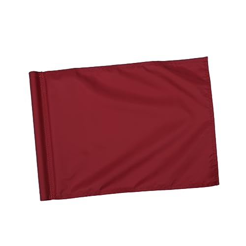 Mikikit Monochrome Mini Training Flag Durable Red Putting Flag for Easy Mounting Lightweight Tear Resistant for Practice