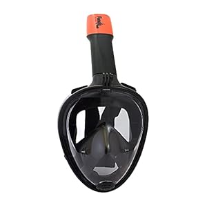 Schnorchelmasken 31kTJXURB6S. SL500 . SS300 Maße der Maske: 28 x 19 x 11 cm; Rohr: 23 x 5 x 6 cm
Das Polycarbonat-Glas sorgt für einen angenehmen Tragekomfort, da es leichter und schlagfester ist.
Verstellbare Maske mit flexiblem Silikonband. Der Rand der Maske ist auch flexibel und passt sich perfekt dem Gesicht an.